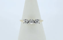 Load image into Gallery viewer, 9kt Yellow Gold - 3 Stone Engagement Ring