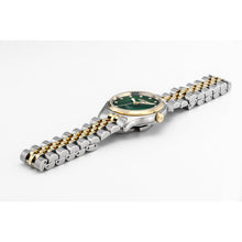 Load image into Gallery viewer, roamer cassandra diamond 31 mm two tone quartz watch green mop dial