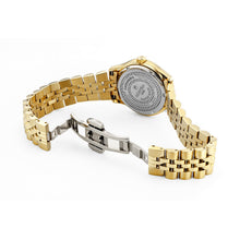 Load image into Gallery viewer, roamer cassandra diamond 31 mm gold plated quartz watch mop dial