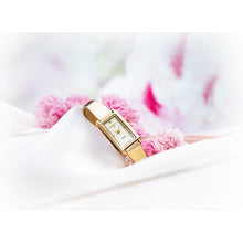 Load image into Gallery viewer, roamer elegent diamond ladies gold plated champagne dial bracelet watch