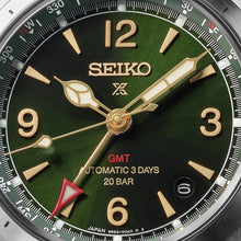 Load image into Gallery viewer, seiko prospex alpinist mechanical gmt in green