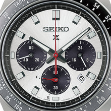 Load image into Gallery viewer, seiko prospex speedtimer racing solar chronograph in silver tone
