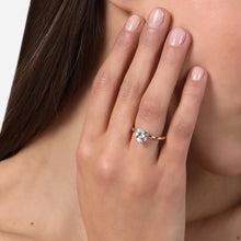 Load image into Gallery viewer, chiara ferragni love parade gold enamel  ring size n