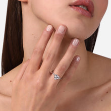 Load image into Gallery viewer, chiara ferragni love parade silver enamel  ring size n