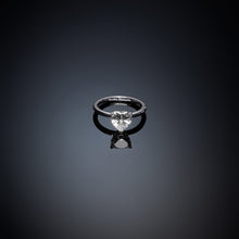 Load image into Gallery viewer, chiara ferragni love parade silver enamel  ring size n