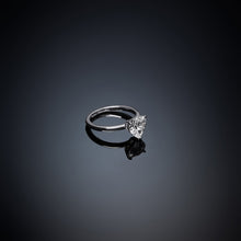 Load image into Gallery viewer, chiara ferragni love parade silver enamel  ring size n