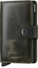 Load image into Gallery viewer, Miniwallet Vintage Olive Black