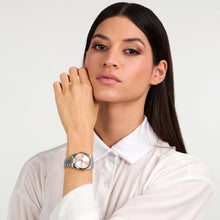 Load image into Gallery viewer, lucien rochat ladies quartz stainless steel pink dial bracelet watch