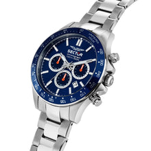 Load image into Gallery viewer, sector 230 43mm chr blue dial stainless steel bracelet