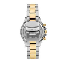 Load image into Gallery viewer, sector chronogrpah quartz gents two tone black dial bracelet watch