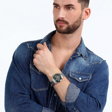 Load image into Gallery viewer, sector chronograph quartz gents stainless steel green dial bracelet watch