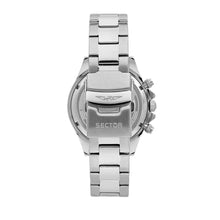 Load image into Gallery viewer, sector chronograph quartz gents stainless steel white dial bracelet watch