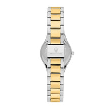 Load image into Gallery viewer, maserati attrazione 30mm 3h silver dial stainless steel & yellow gold bracelet
