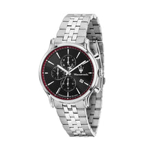 Load image into Gallery viewer, maserati epoca slim 40mm chronograph black dial stainless steel bracelet