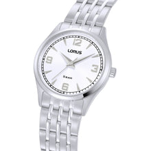 Load image into Gallery viewer, lorus quartz ladies stainless steel silver dial bracelet watch