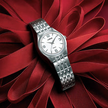 Load image into Gallery viewer, lorus quartz ladies stainless steel silver dial bracelet watch
