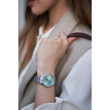 Load image into Gallery viewer, lorus quartz ladies stainless steel blue dial bracelet watch