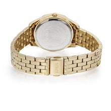 Load image into Gallery viewer, lorus quartz ladies gold plated champagne dial bracelet watch
