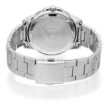Load image into Gallery viewer, lorus quartz gents stainless steel orange dial bracelet watch