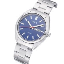 Load image into Gallery viewer, lorus quartz gents stainless steel blue dial bracelet watch