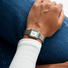 Load image into Gallery viewer, lorus quartz ladies stainless steel white mop dial bracelet watch