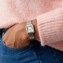 Load image into Gallery viewer, lorus quartz ladies stainless steel white dial bracelet watch