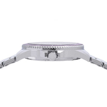 Load image into Gallery viewer, lorus quartz gents stainless steel burgundy bracelet watch