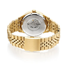 Load image into Gallery viewer, lorus automatic gents gold plated green dial bracelet watch
