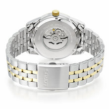 Load image into Gallery viewer, lorus automatic gents two tone white dial bracelet watch