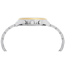 Load image into Gallery viewer, lorus chronograph gents two tone stainless steel white dial brcelet watch