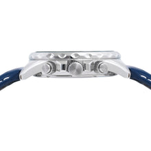 Load image into Gallery viewer, lorus quartz chronograph gents stainless steel blue dial strap watch