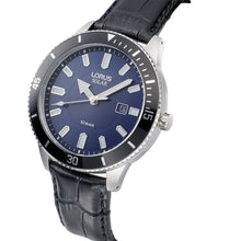 Load image into Gallery viewer, lorus solar stainless steel blue dia strap watch
