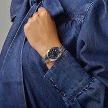 Load image into Gallery viewer, seiko 5 sports hebitama snxs in denim blue