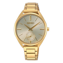 Load image into Gallery viewer, seiko quartz 5oth anniversay special edition ladies gold plated bracelet watch