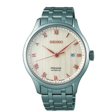 Load image into Gallery viewer, seiko presage zen garden 41mm cream dial automatic stainless steel bracelet watch