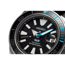 Load image into Gallery viewer, seiko prospex padi edition automatic black dial 43.8mm, 200m silicone strap watch