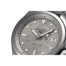 Load image into Gallery viewer, seiko seiko 5 sports concrete automatic silver dial, 40mm, 10bar, nylon watch