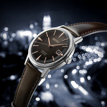 Load image into Gallery viewer, seiko presage cocktail time: “the irish coffee” leather strap watch