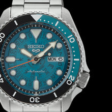 Load image into Gallery viewer, seiko 5 sports skx sea green skeleton style