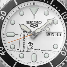 Load image into Gallery viewer, seiko 5 sports x peanuts 'surfboard' 8,900 piece limited edition
