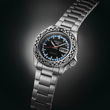 Load image into Gallery viewer, seiko 5 black & white checkered flag special edition