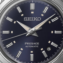Load image into Gallery viewer, seiko presage style 60's navy dial bracelet watch