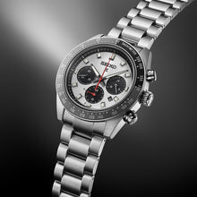 Load image into Gallery viewer, prospex speedtimer 41.4mm solar chronograph black & grey bezel stainless steel bracelet watch