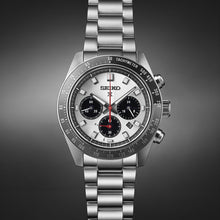 Load image into Gallery viewer, prospex speedtimer 41.4mm solar chronograph black & grey bezel stainless steel bracelet watch