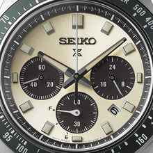 Load image into Gallery viewer, seiko prospex racing sports solar speedtimer ivory dial chrongraph