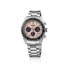 Load image into Gallery viewer, seiko prospex pink solar speedtimer 39mm bracelet watch