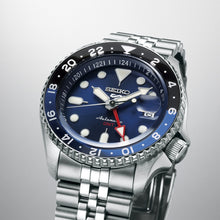 Load image into Gallery viewer, seiko 5 sports 'blueberry' gmt skx re-interpretation