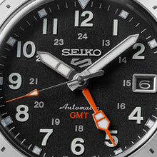 Load image into Gallery viewer, seiko 5 field mechanical gmt stainless steel watch