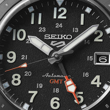 Load image into Gallery viewer, seiko 5 field mechanical gmt black nato strap watch