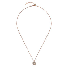Load image into Gallery viewer, ted baker lilea magnolia lillifora small enamel pendant rose gold silver glitter